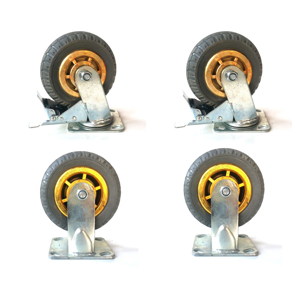 4x 6" 150mm Heavy Duty fixed / Swivel Caster Wheels Castor 1000KG