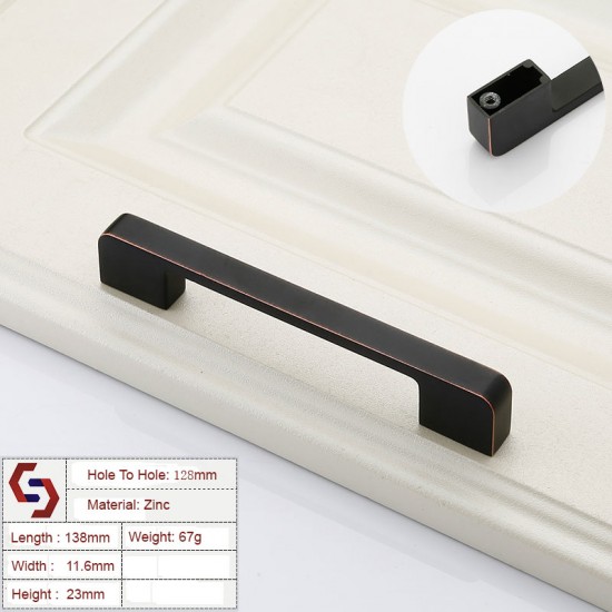 Zinc Kitchen Cabinet Handles Drawer Bar Handle Pull 96 128 192 320MM Zinc Kitchen Cabinet Handles Drawer Bar Handle Pull 96 128 192 320MM