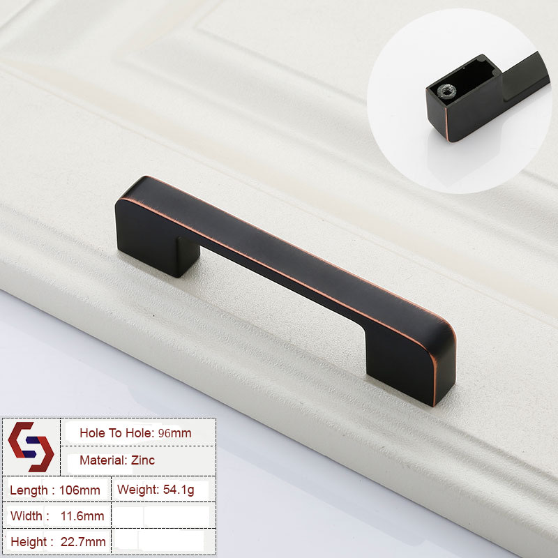 Zinc Kitchen Cabinet Handles Drawer Bar Handle Pull 96 128 192 320MM Zinc Kitchen Cabinet Handles Drawer Bar Handle Pull 96 128 192 320MM