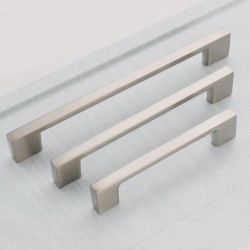 Brushed Nickel Kitchen Door Cabinet Drawer Handle Pulls 96MM 128 160 192 224MM