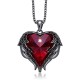 Women Angel Wing Swarovski Crystal Pendant Necklace Heart of Ocean Women Angel Wing Swarovski Crystal Pendant Necklace Heart of Ocean