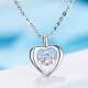 Zircon Pendant Necklace Silver Chain Neclace Made Zircon Pendant Necklace Silver Chain Neclace Made