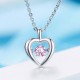 Zircon Pendant Necklace Silver Chain Neclace Made Zircon Pendant Necklace Silver Chain Neclace Made