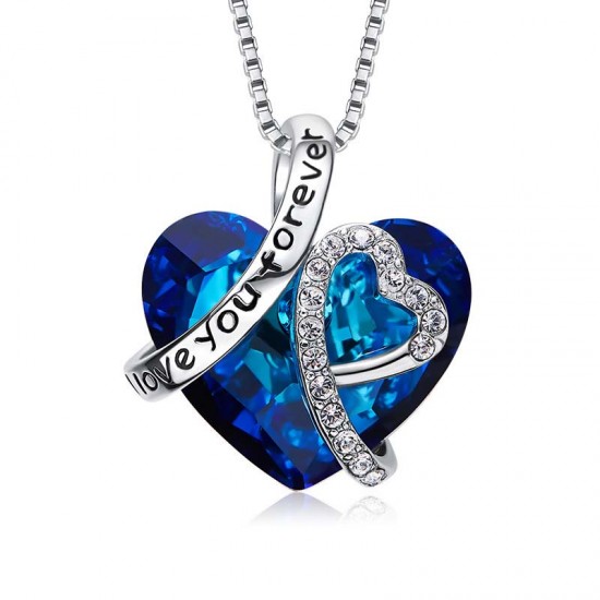 Women Gold Plated Made With Swarovski Crystal Pendant Necklace Women Gold Plated Made With Swarovski Crystal Pendant Necklace