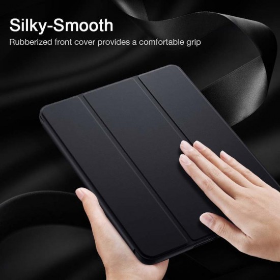 IPad 10.2 11 Pro 2019 2020  7th Pencil Holder Slim Smart TPU Soft Edge Case Black Color