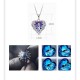 Women Angel Wing Made With Swarovski Crystal Pendant Necklace 925 silver Women Angel Wing Made With Swarovski Crystal Pendant Necklace 925 silver