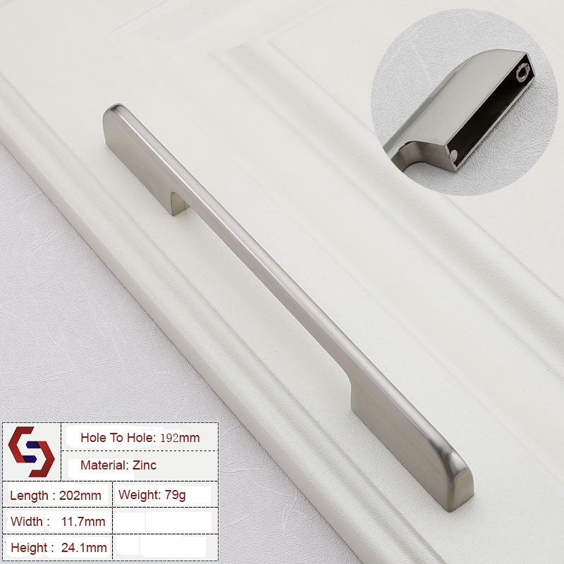 Zinc Kitchen Cabinet Handles Drawer Bar Handle Pull 128mm 224mm 192mm 320mm Zinc Kitchen Cabinet Handles Drawer Bar Handle Pull 128mm 224mm 192mm 320mm