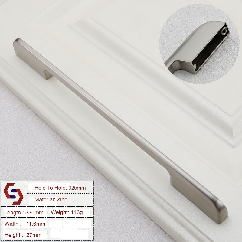 Zinc Kitchen Cabinet Handles Drawer Bar Handle Pull 128mm 224mm 192mm 320mm Zinc Kitchen Cabinet Handles Drawer Bar Handle Pull 128mm 224mm 192mm 320mm
