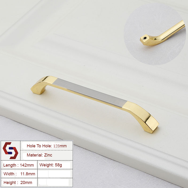 Zinc Kitchen Cabinet Handles Bar Drawer Handle Pull 96MM 128MM Zinc Kitchen Cabinet Handles Bar Drawer Handle Pull 96MM 128MM