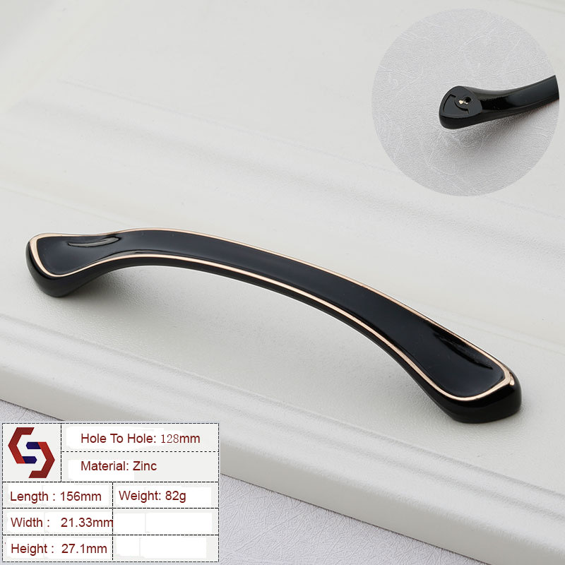 Zinc Kitchen Cabinet Handles Drawer Bar Handle Pull 96MM 128MM Zinc Kitchen Cabinet Handles Drawer Bar Handle Pull 96MM 128MM
