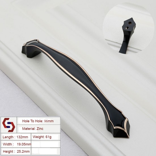 Zinc Kitchen Cabinet Handles Drawer Bar Handle Pull 96MM 128MM Zinc Kitchen Cabinet Handles Drawer Bar Handle Pull 96MM 128MM