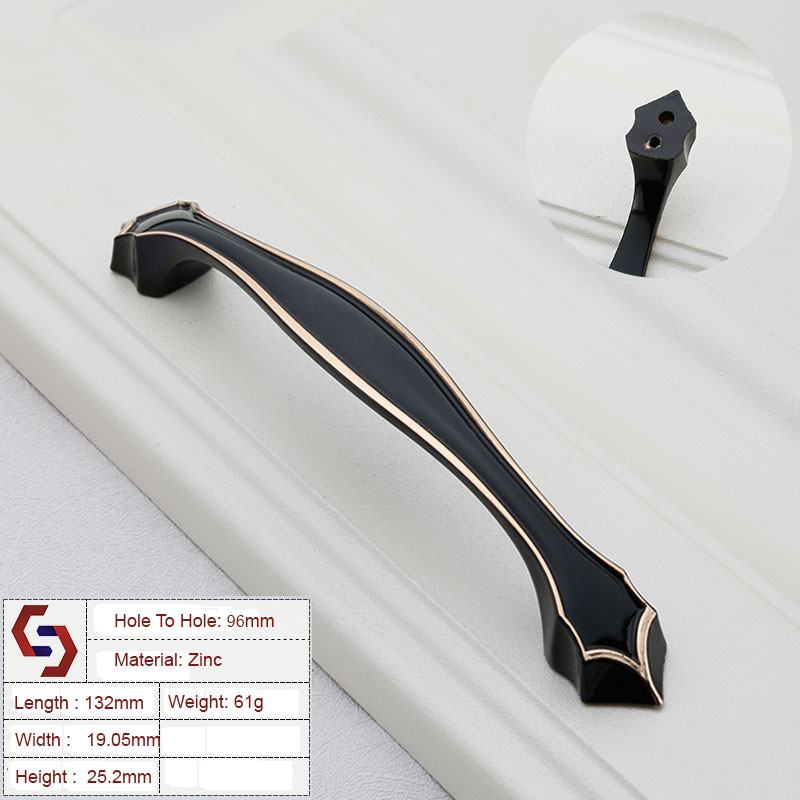 Zinc Kitchen Cabinet Handles Drawer Bar Handle Pull 96MM 128MM Zinc Kitchen Cabinet Handles Drawer Bar Handle Pull 96MM 128MM