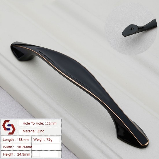 Zinc Kitchen Cabinet Handles Drawer Bar Handle Pull 96MM 128MM Zinc Kitchen Cabinet Handles Drawer Bar Handle Pull 96MM 128MM