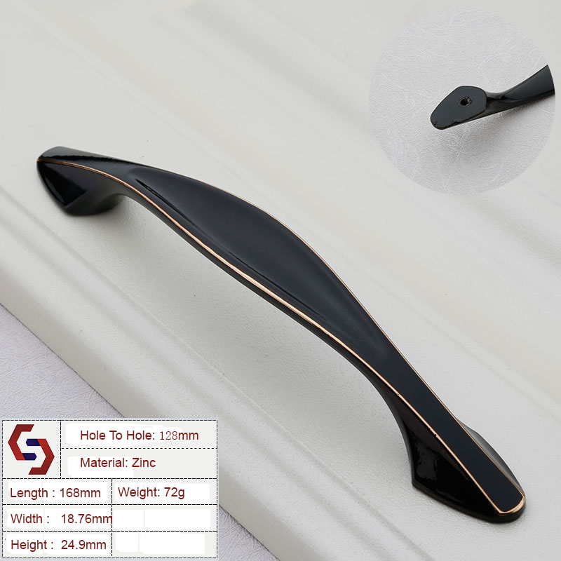 Zinc Kitchen Cabinet Handles Drawer Bar Handle Pull 96MM 128MM Zinc Kitchen Cabinet Handles Drawer Bar Handle Pull 96MM 128MM