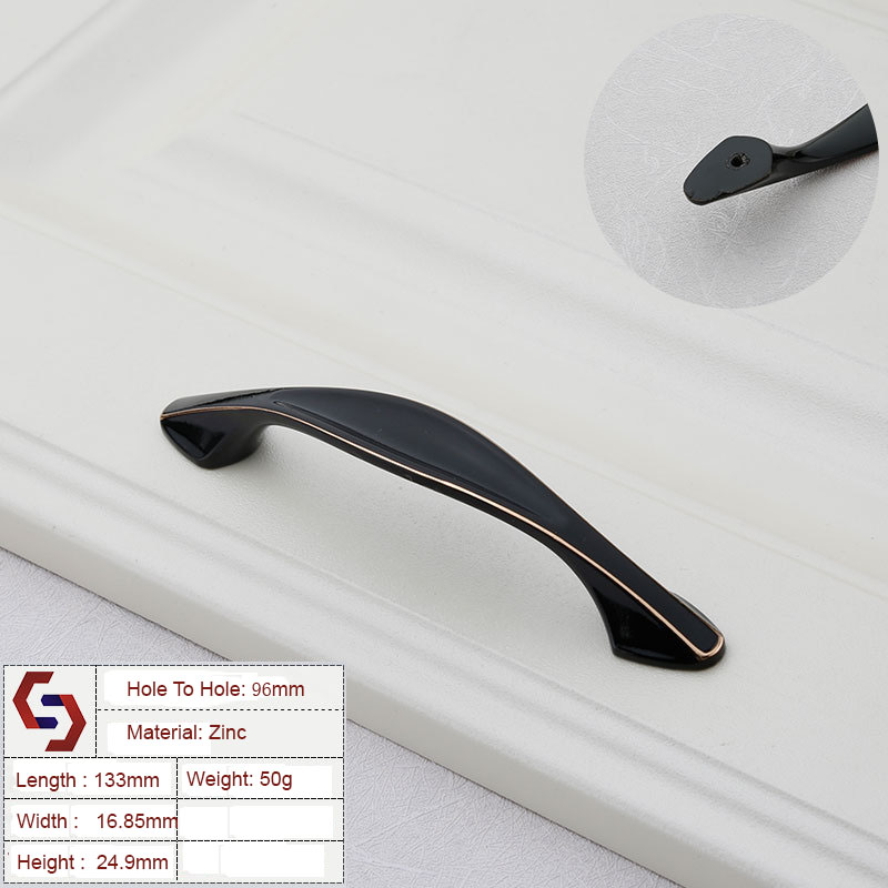 Zinc Kitchen Cabinet Handles Drawer Bar Handle Pull 96MM 128MM Zinc Kitchen Cabinet Handles Drawer Bar Handle Pull 96MM 128MM