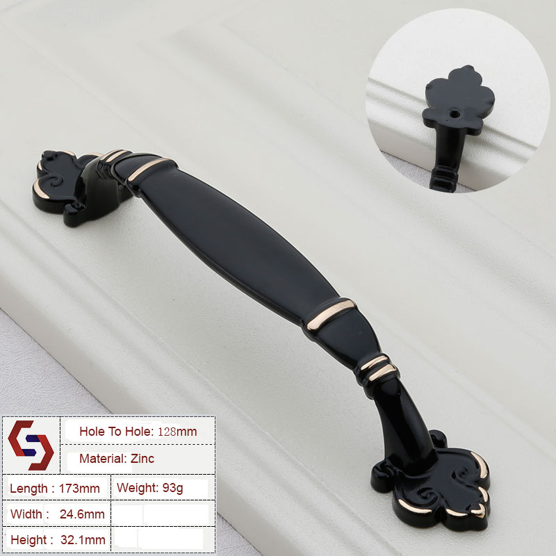 Zinc Kitchen Cabinet Handles Drawer Bar Handle Pull 96MM 128MM Zinc Kitchen Cabinet Handles Drawer Bar Handle Pull 96MM 128MM