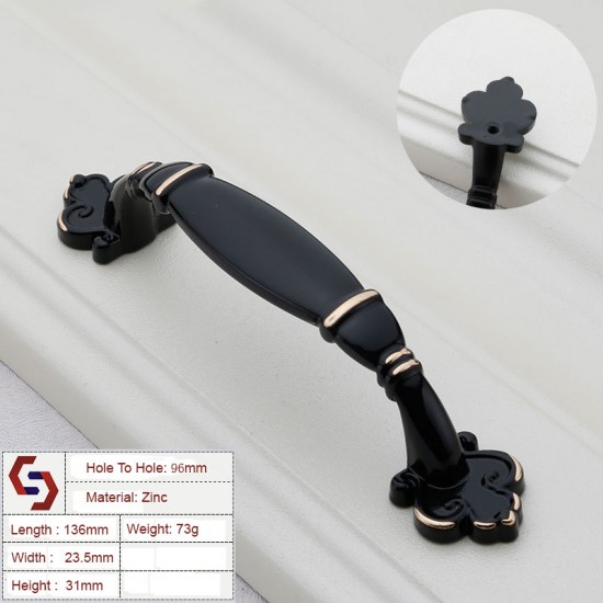 Zinc Kitchen Cabinet Handles Drawer Bar Handle Pull 96MM 128MM Zinc Kitchen Cabinet Handles Drawer Bar Handle Pull 96MM 128MM