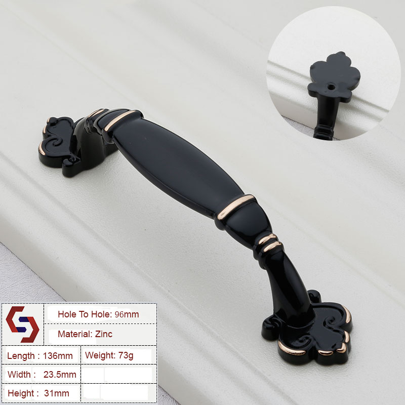 Zinc Kitchen Cabinet Handles Drawer Bar Handle Pull 96MM 128MM Zinc Kitchen Cabinet Handles Drawer Bar Handle Pull 96MM 128MM