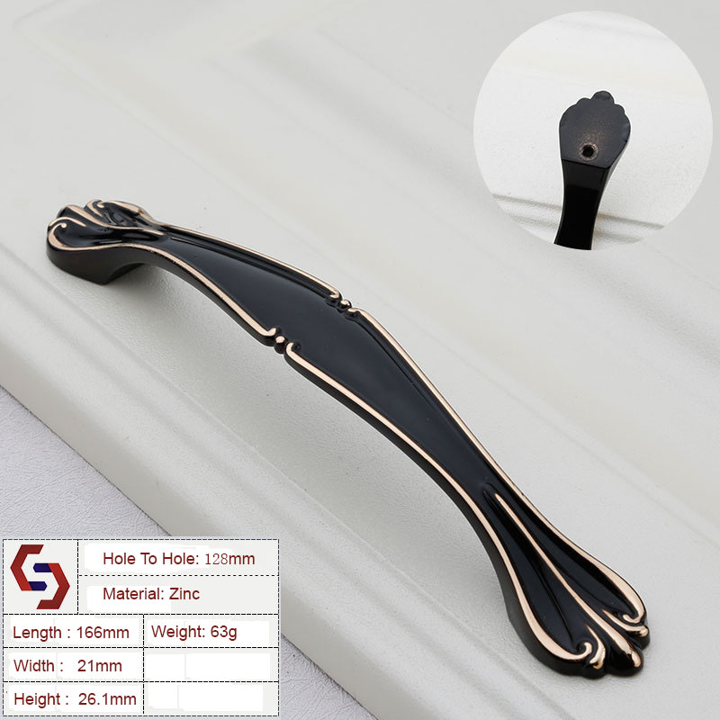Zinc Kitchen Cabinet Handles Drawer Bar Handle Pull 96MM 128MM Zinc Kitchen Cabinet Handles Drawer Bar Handle Pull 96MM 128MM