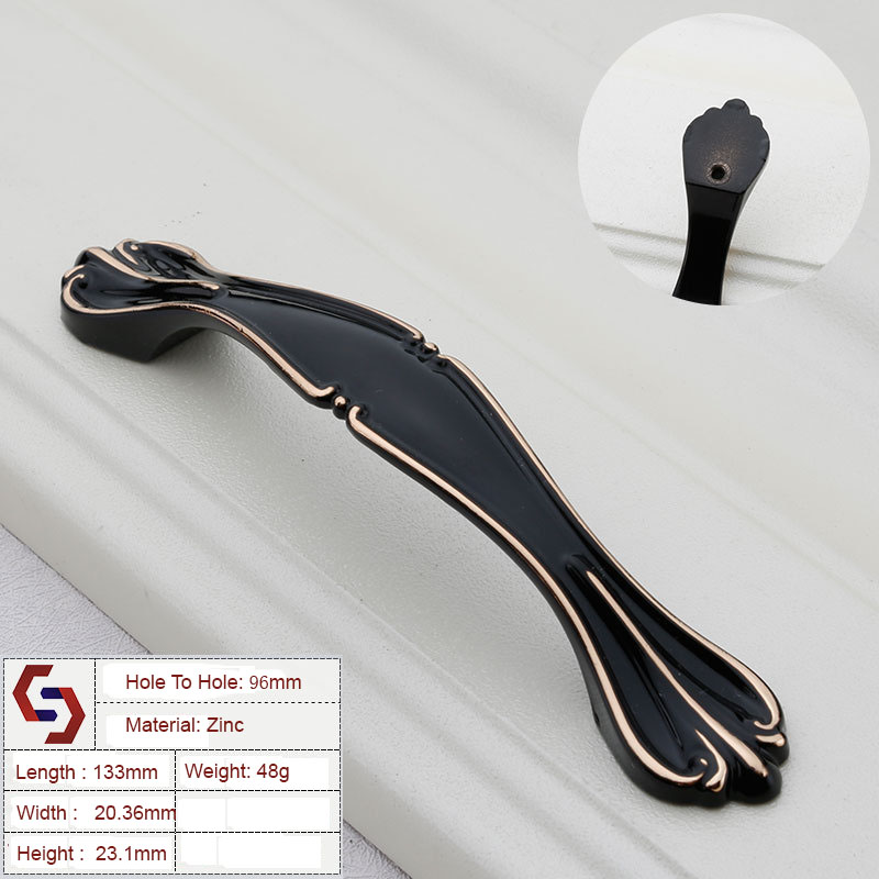 Zinc Kitchen Cabinet Handles Drawer Bar Handle Pull 96MM 128MM Zinc Kitchen Cabinet Handles Drawer Bar Handle Pull 96MM 128MM