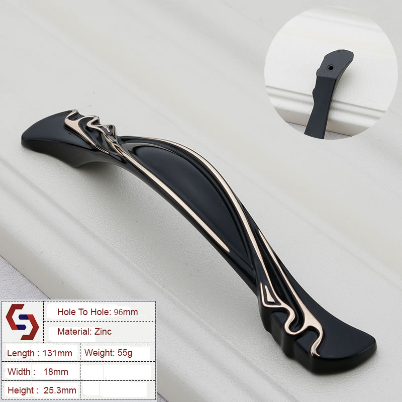 Zinc Kitchen Cabinet Handles Drawer Bar Handle Pull 96MM 128MM Zinc Kitchen Cabinet Handles Drawer Bar Handle Pull 96MM 128MM