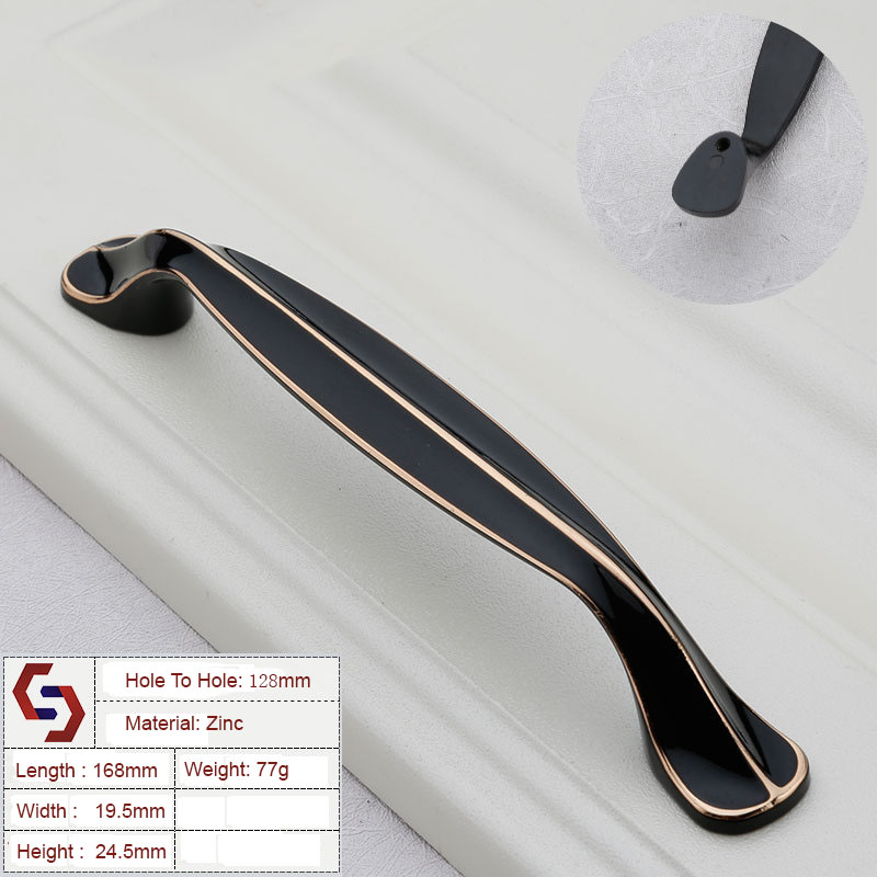 Zinc Kitchen Cabinet Handles Drawer Bar Handle Pull 96MM 128MM Zinc Kitchen Cabinet Handles Drawer Bar Handle Pull 96MM 128MM