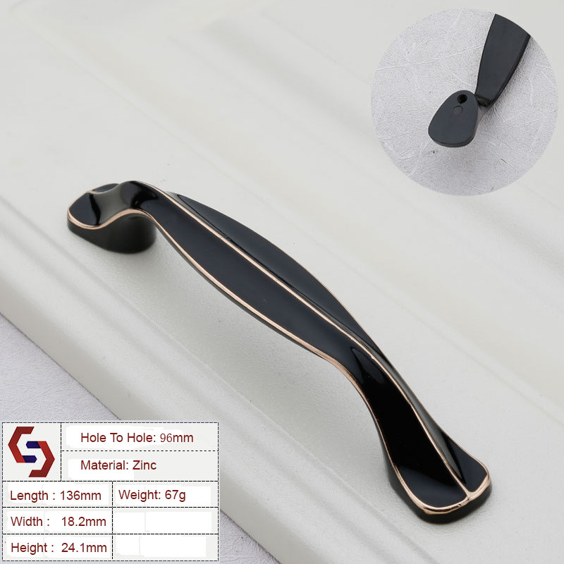 Zinc Kitchen Cabinet Handles Drawer Bar Handle Pull 96MM 128MM Zinc Kitchen Cabinet Handles Drawer Bar Handle Pull 96MM 128MM