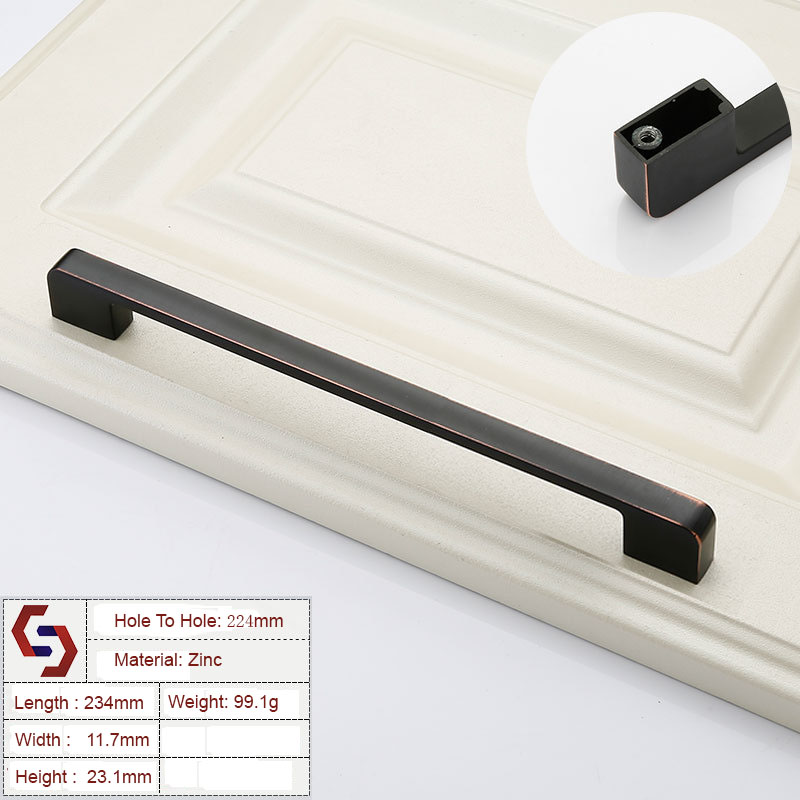 Zinc Kitchen Cabinet Handles Drawer Bar Handle Pull 96 128 192 320MM Zinc Kitchen Cabinet Handles Drawer Bar Handle Pull 96 128 192 320MM