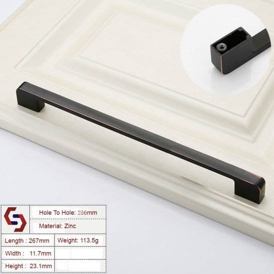 Zinc Kitchen Cabinet Handles Drawer Bar Handle Pull 96 128 192 320MM Zinc Kitchen Cabinet Handles Drawer Bar Handle Pull 96 128 192 320MM