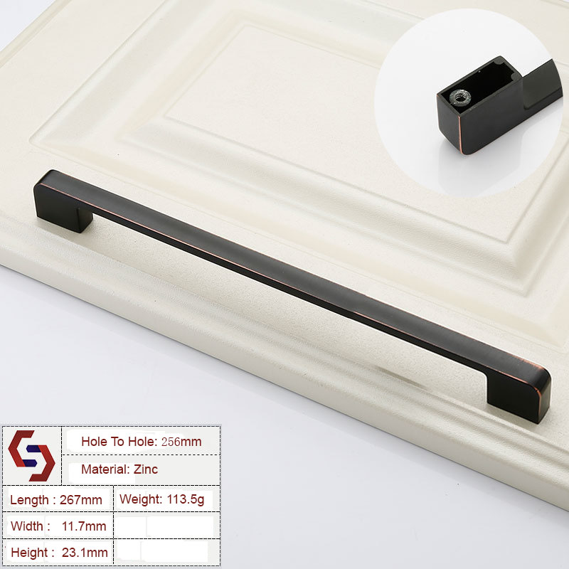 Zinc Kitchen Cabinet Handles Drawer Bar Handle Pull 96 128 192 320MM Zinc Kitchen Cabinet Handles Drawer Bar Handle Pull 96 128 192 320MM