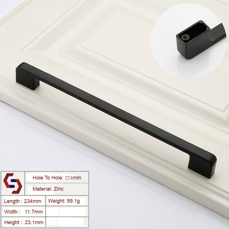 Zinc Kitchen Cabinet Handles Drawer Bar Handle Pull 96 128 192 320MM Zinc Kitchen Cabinet Handles Drawer Bar Handle Pull 96 128 192 320MM