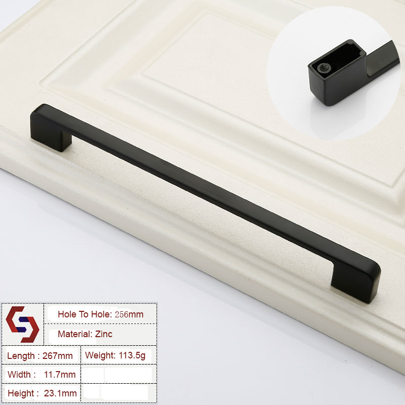 Zinc Kitchen Cabinet Handles Drawer Bar Handle Pull 96 128 192 320MM Zinc Kitchen Cabinet Handles Drawer Bar Handle Pull 96 128 192 320MM