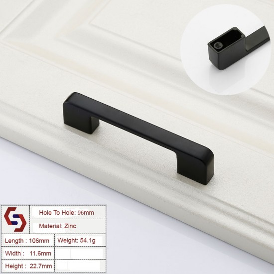 Zinc Kitchen Cabinet Handles Drawer Bar Handle Pull 96 128 192 320MM Zinc Kitchen Cabinet Handles Drawer Bar Handle Pull 96 128 192 320MM