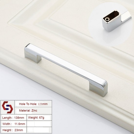 Zinc Kitchen Cabinet Handles Drawer Bar Handle Pull 96 128 192 320MM Zinc Kitchen Cabinet Handles Drawer Bar Handle Pull 96 128 192 320MM