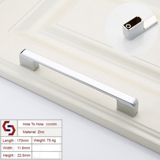 Zinc Kitchen Cabinet Handles Drawer Bar Handle Pull 96 128 192 320MM Zinc Kitchen Cabinet Handles Drawer Bar Handle Pull 96 128 192 320MM