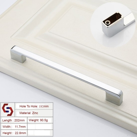 Zinc Kitchen Cabinet Handles Drawer Bar Handle Pull 96 128 192 320MM Zinc Kitchen Cabinet Handles Drawer Bar Handle Pull 96 128 192 320MM