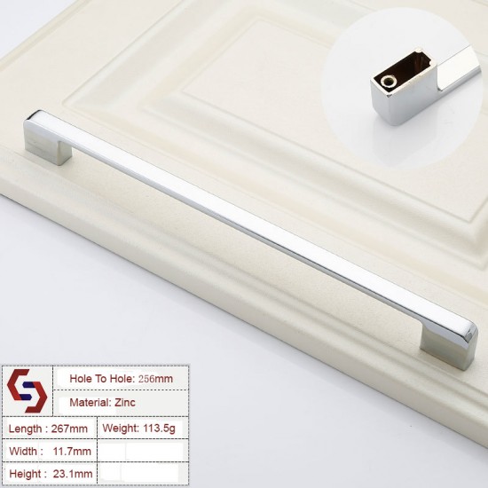 Zinc Kitchen Cabinet Handles Drawer Bar Handle Pull 96 128 192 320MM Zinc Kitchen Cabinet Handles Drawer Bar Handle Pull 96 128 192 320MM