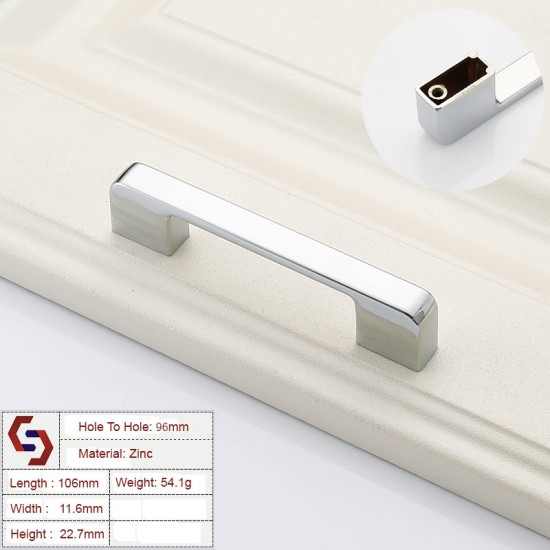 Zinc Kitchen Cabinet Handles Drawer Bar Handle Pull 96 128 192 320MM Zinc Kitchen Cabinet Handles Drawer Bar Handle Pull 96 128 192 320MM