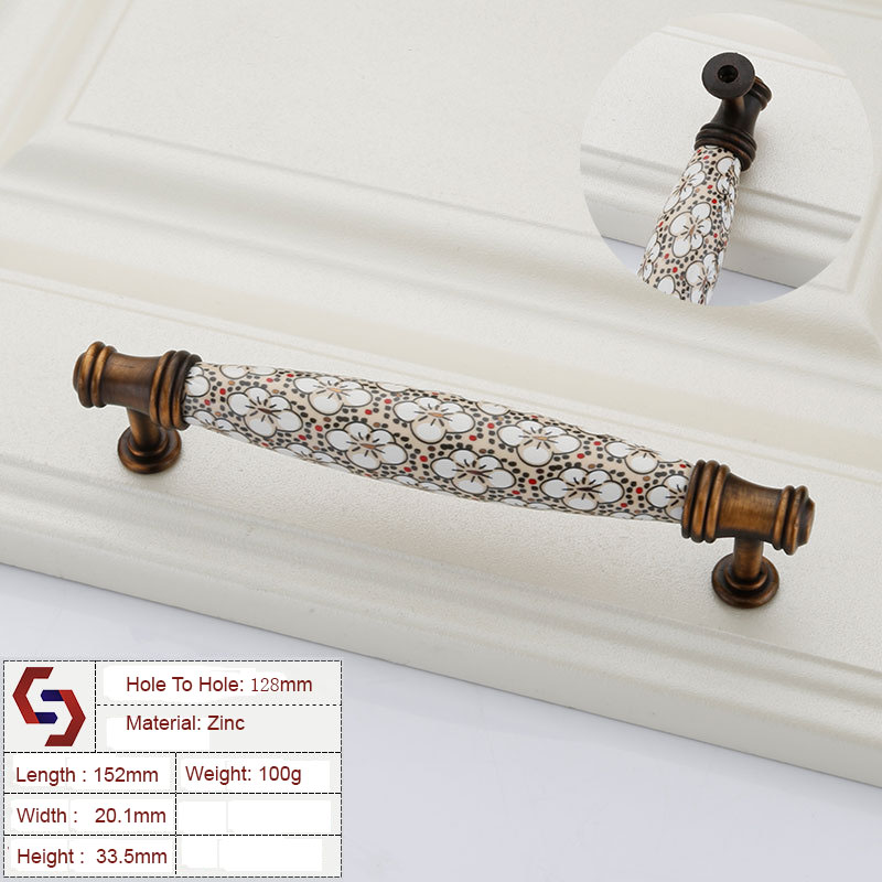 Ceramics Kitchen Cabinet Handles Bar Drawer Handle Pull 96 128 Ceramics Kitchen Cabinet Handles Bar Drawer Handle Pull 96 128