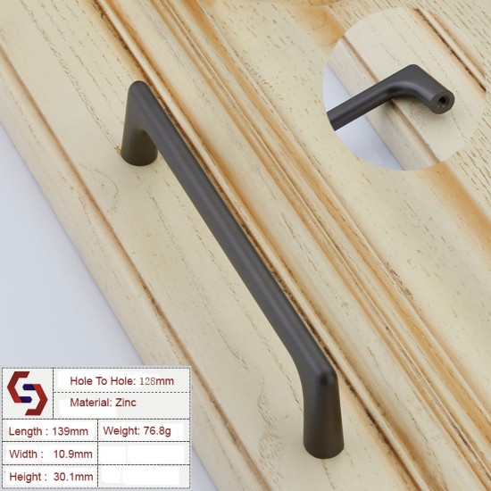Zinc Kitchen Cabinet Handles Bar Drawer Handle Pull 96 128 192 320MM Zinc Kitchen Cabinet Handles Bar Drawer Handle Pull 96 128 192 320MM