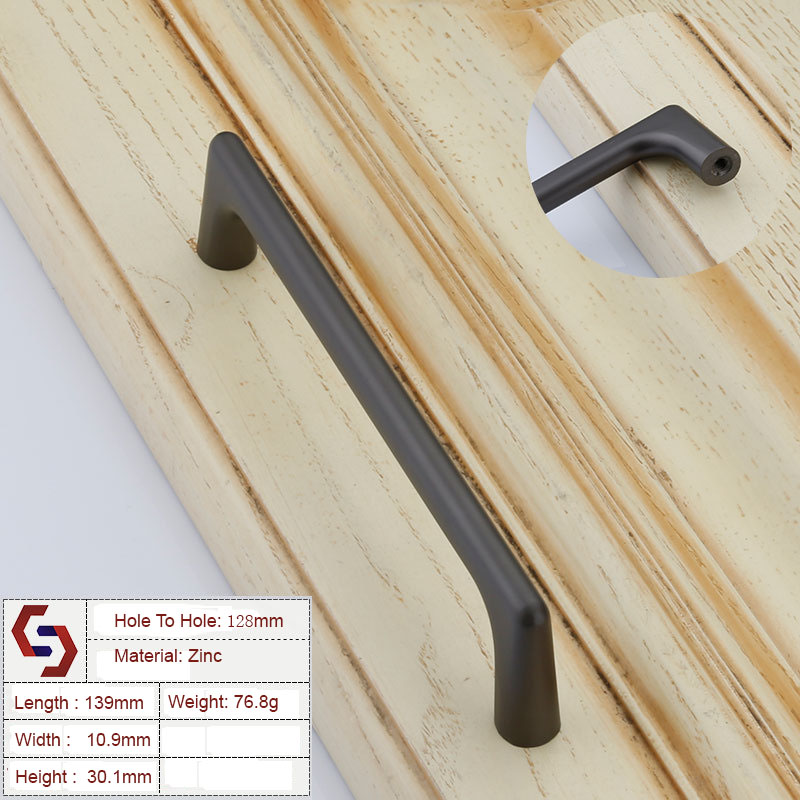 Zinc Kitchen Cabinet Handles Bar Drawer Handle Pull 96 128 192 320MM Zinc Kitchen Cabinet Handles Bar Drawer Handle Pull 96 128 192 320MM