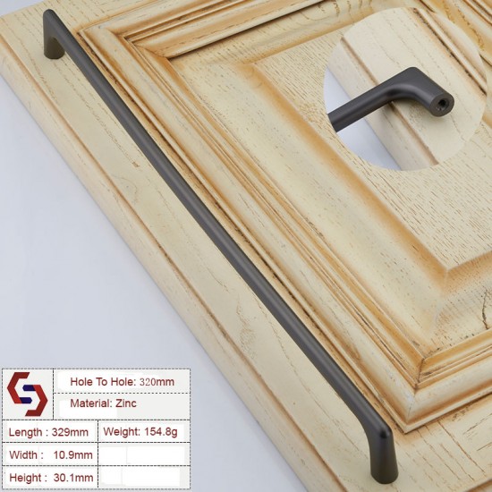 Zinc Kitchen Cabinet Handles Bar Drawer Handle Pull 96 128 192 320MM Zinc Kitchen Cabinet Handles Bar Drawer Handle Pull 96 128 192 320MM