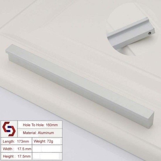 Zinc Kitchen Cabinet Handles Drawer Bar Handle Pull 96mm - 1160mm Zinc Kitchen Cabinet Handles Drawer Bar Handle Pull 96mm - 1160mm