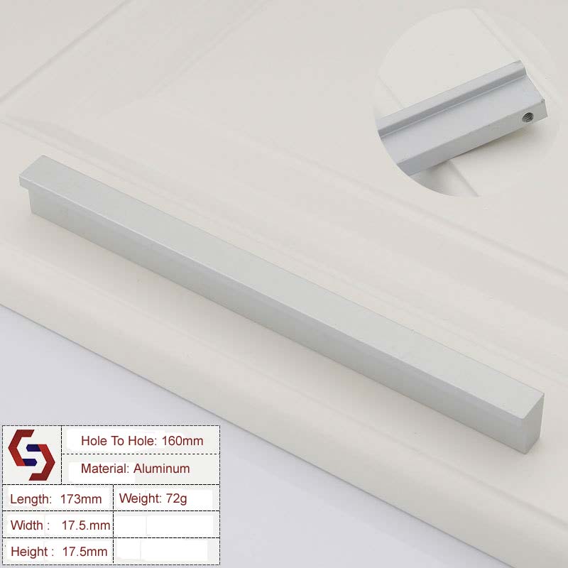 Zinc Kitchen Cabinet Handles Drawer Bar Handle Pull 96mm - 1160mm Zinc Kitchen Cabinet Handles Drawer Bar Handle Pull 96mm - 1160mm