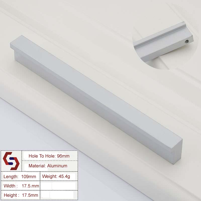 Zinc Kitchen Cabinet Handles Drawer Bar Handle Pull 96mm - 1160mm Zinc Kitchen Cabinet Handles Drawer Bar Handle Pull 96mm - 1160mm