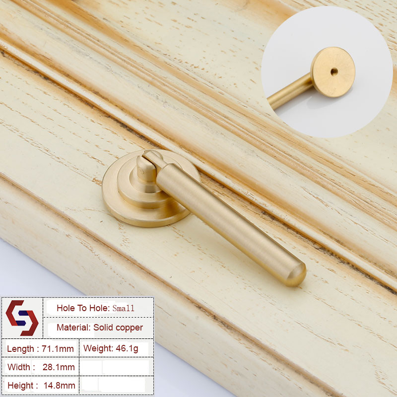 Solid Copper Kitchen Cabinet Door Handles Bar Drawer Handle Puller Solid Copper Kitchen Cabinet Door Handles Bar Drawer Handle Puller