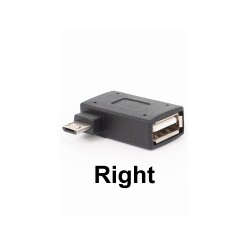 Left Or Right Angled Micro Usb Otg Male To Usb FemaleFlash Disk Adapter