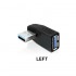 USB 3.0 Vertical Left Right Male to Mini USB Female Plug Adapters