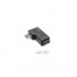 90 Degree Left right Angle Micro USB B Male to Female Plug Adapters charger