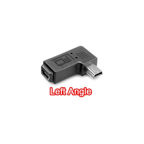 90 Degree Left right Mini USB B Male to Mini USB Female Plug Adapters charger 90 Degree Left right Mini USB B Male to Mini USB Female Plug Adapters charger